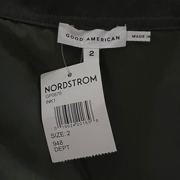 Good American Snap Front Sueded Track Jacket Medium NWT - Picture 8 of 8